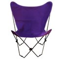 Algoma Net Algoma Net Company 405302 Butterfly Chair and Cover Combination with Black Frame - Purple 405302